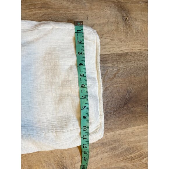 Free People Made Me Blush White Cotton Strapless Midi Dress With Side Slit XS - Picture 5 of 7